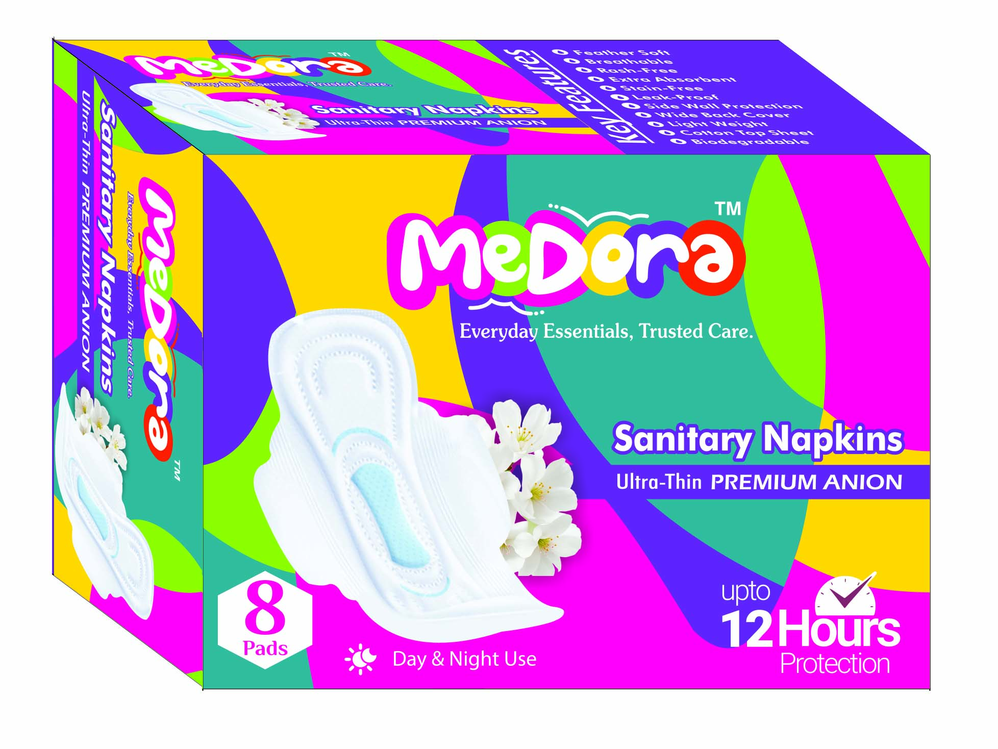 MEDORA SANITARY NAPKIN 2SET(16 PADS)