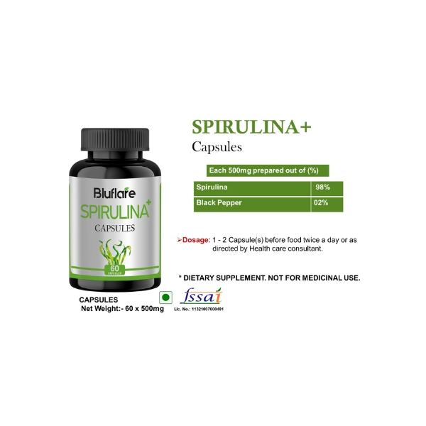 SPIRULINA+ CAPSULES 60N
