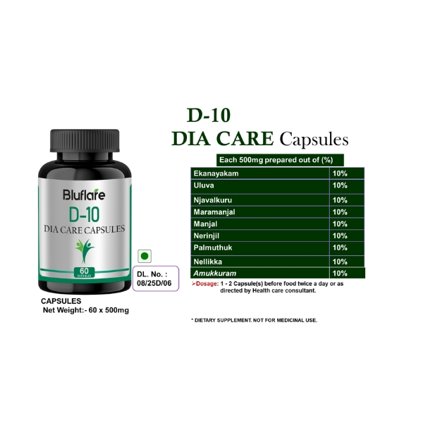 D-10 DIA CARE CAPSULES 60N